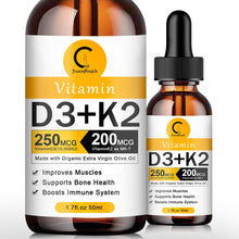 Načíst obrázek do Prohlížeče galerie, Koncentrované kapky s vitaminy D3 a K2